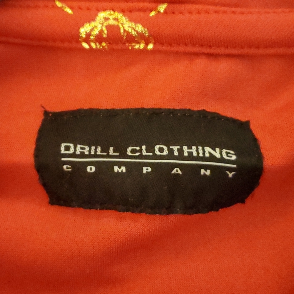 NWT Drill Red Metallic Gold Tiger Hooded Sweater - Picture 5 of 5